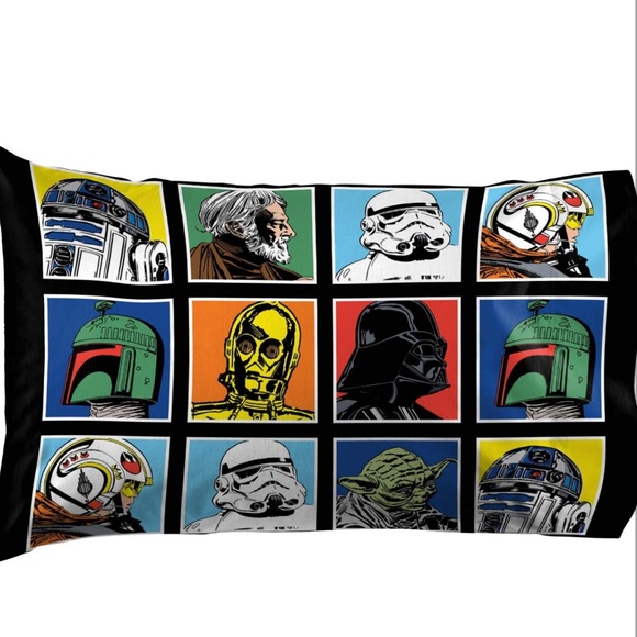 Star Wars Classic 3 Piece Twin Sheet Set & Extra Pillowcase - Picture 4 of 12